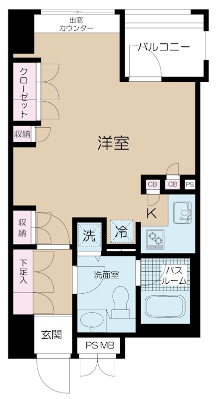 アクシア新宿御苑 間取り図