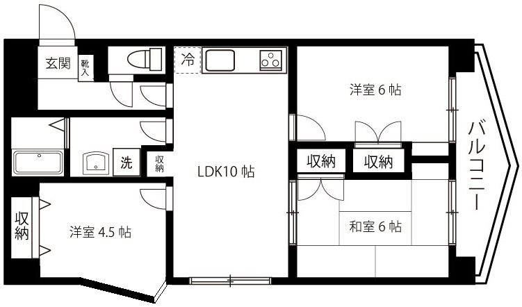 アソシエール護国寺 間取り図