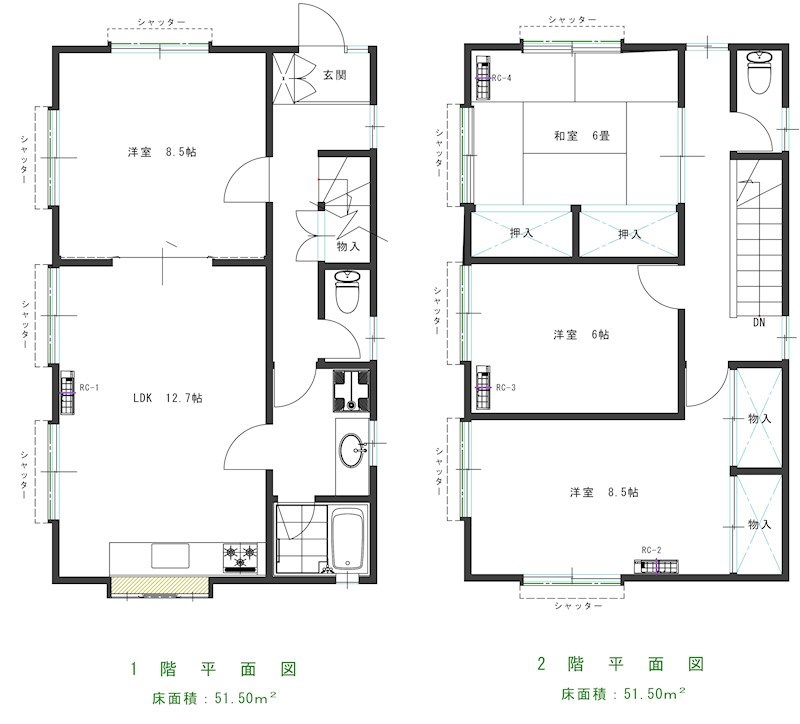 FTハウス 間取り図