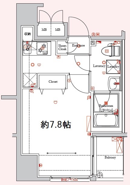 ディアレイシャス新宿中落合 間取り図