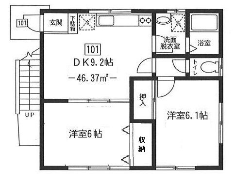 モンターニュ109  間取り図