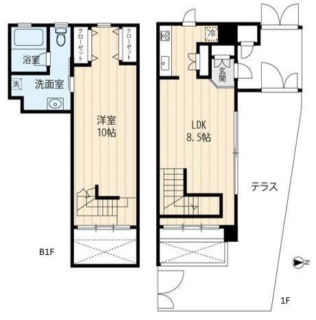 カスタリア尾山台 間取り図