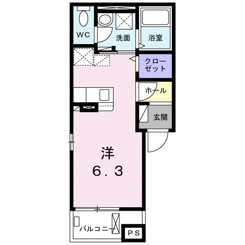 ラシュレ　エイト 301号室 間取り