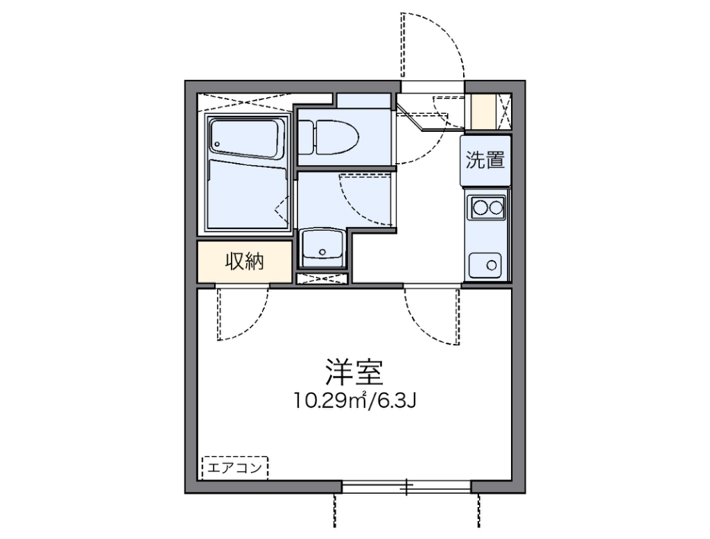 レオネクストクレール大井 間取り図