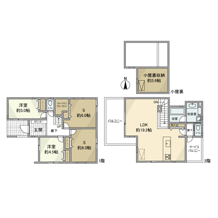 千歳台戸建 間取り図