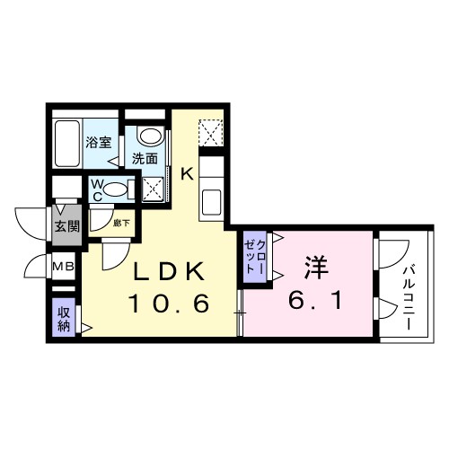 クラルテ目白 間取り図