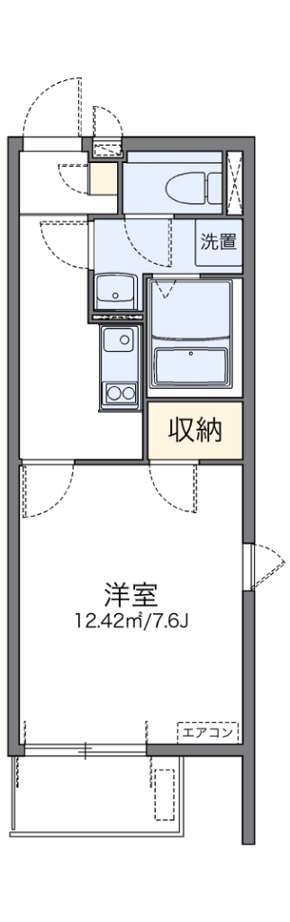 レオネクストグリーンライト 101号室 間取り