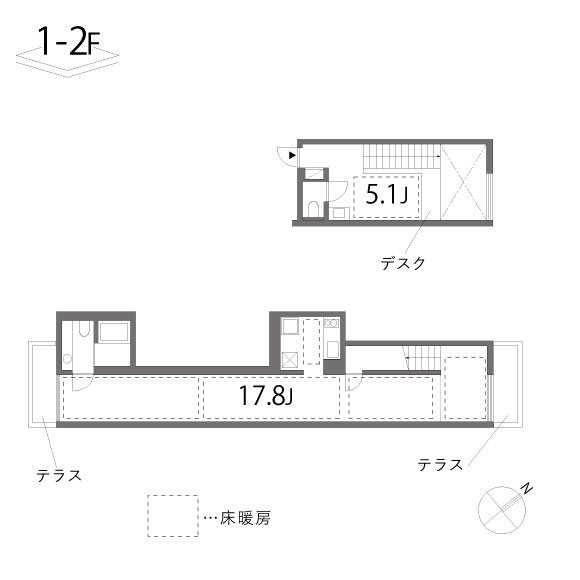 33 1/3 rpm 間取り図