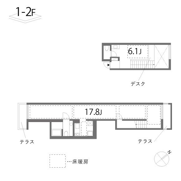 33 1/3 rpm 間取り図