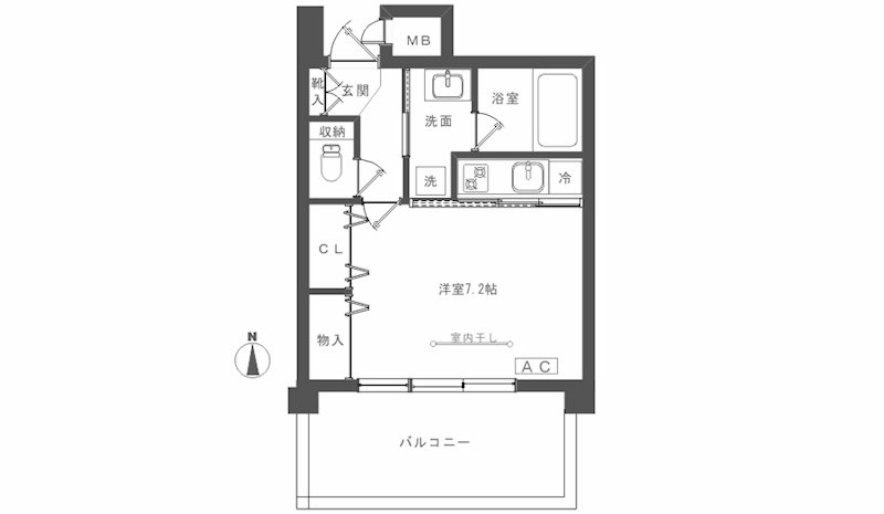 グロリア自由が丘 間取り図