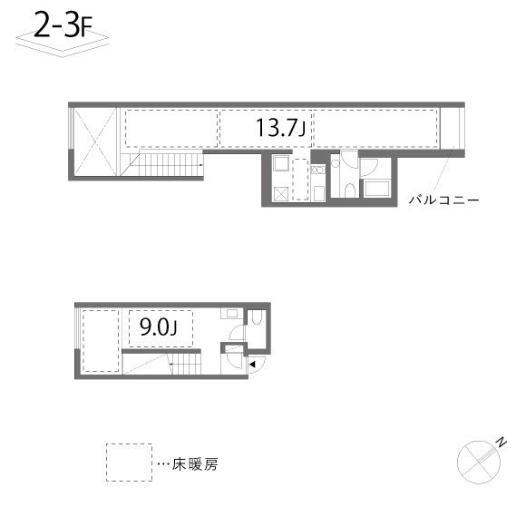 33 1/3 rpm 間取り図