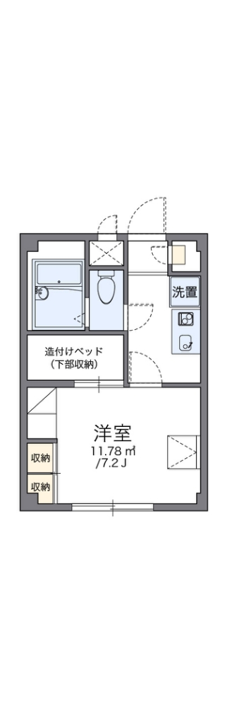 レオパレス東大井 303号室 間取り