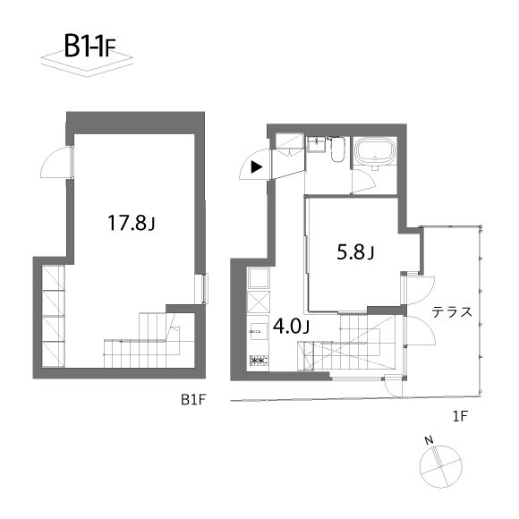 武蔵小山.Hillz 101号室 間取り