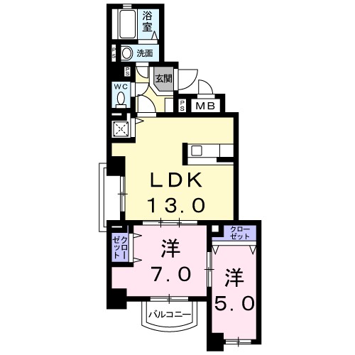 コート・ウエスト 間取り図
