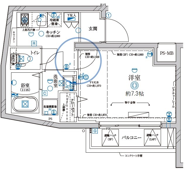 ディアレイシャス池尻大橋 間取り図