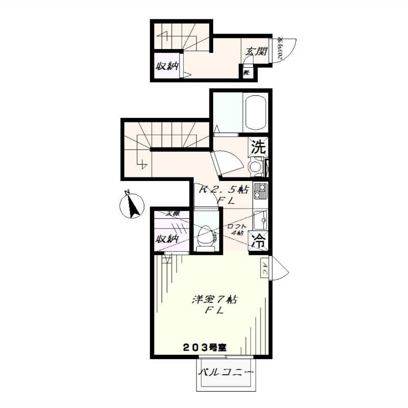 メゾン四ツ谷 間取り図