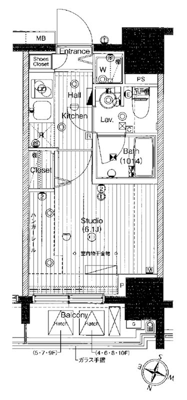 ガーラ・シティ渋谷南平台 間取り図