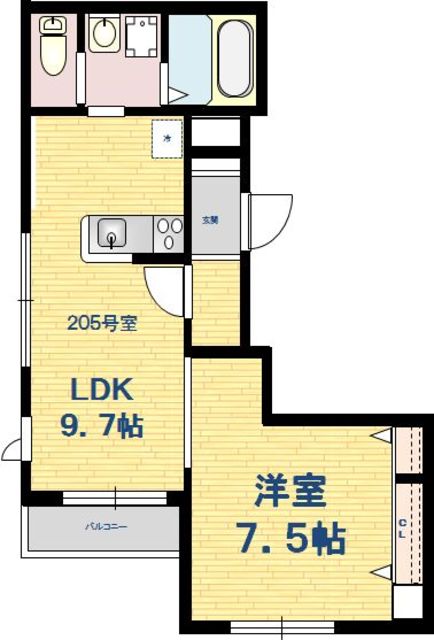 SOUTH高輪 間取り図
