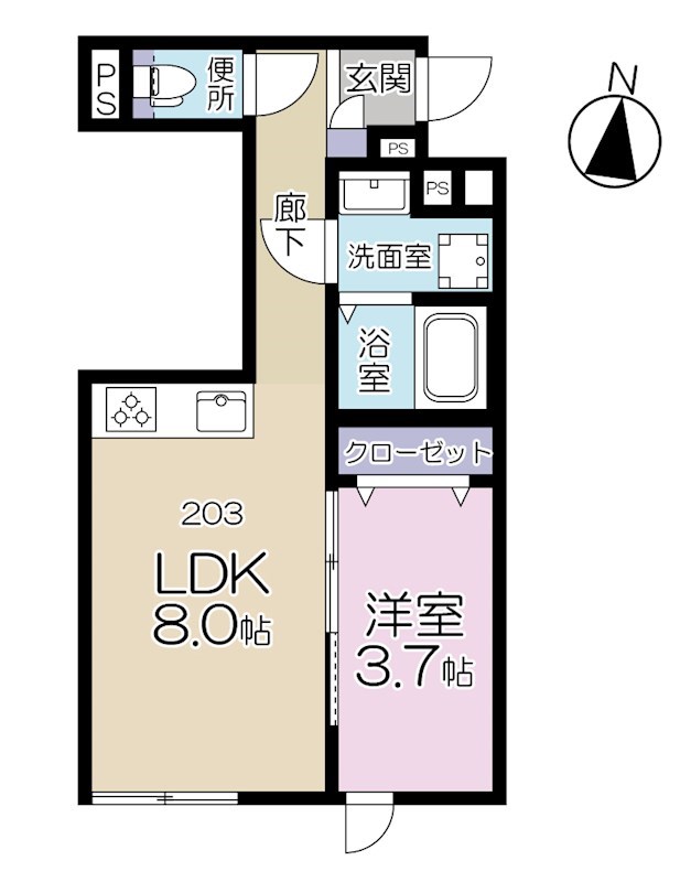 M Maison 明大前 間取り図