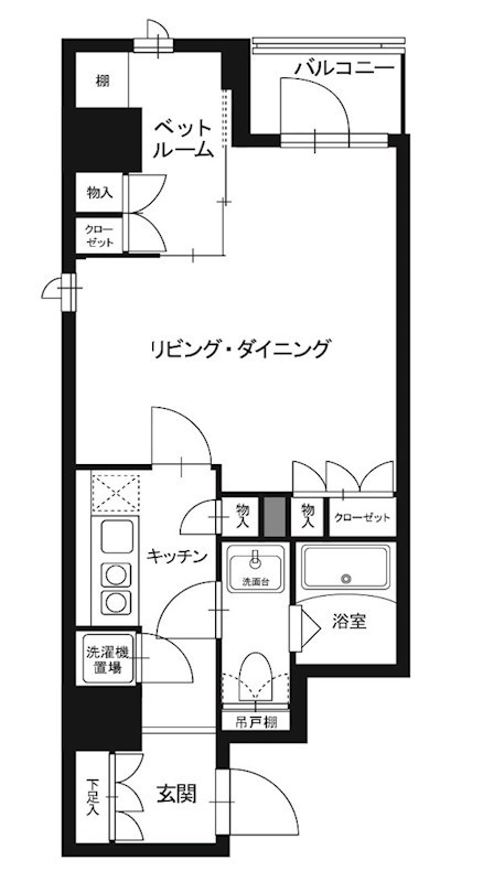 レックスガーデン神楽坂北町 間取り図