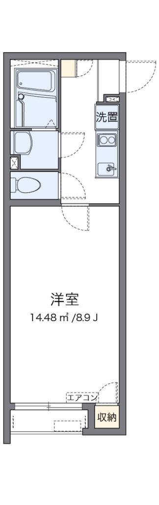 クレイノフルール高円寺 間取り図