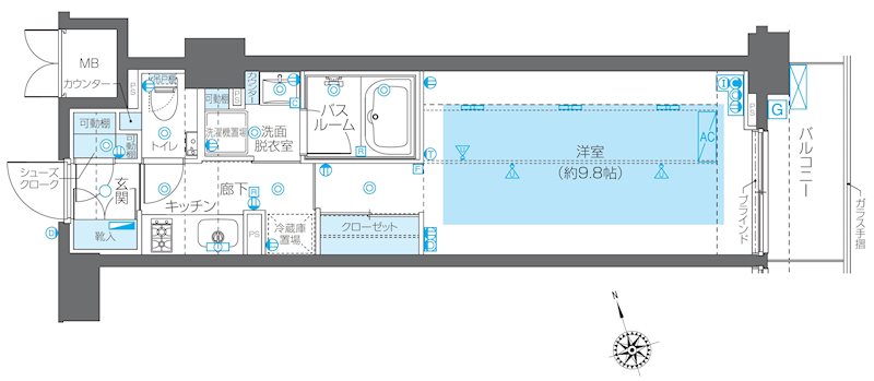 ZOOM広尾 間取り図