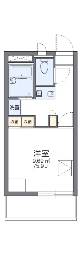 レオパレス鈴ヶ森 303号室 間取り