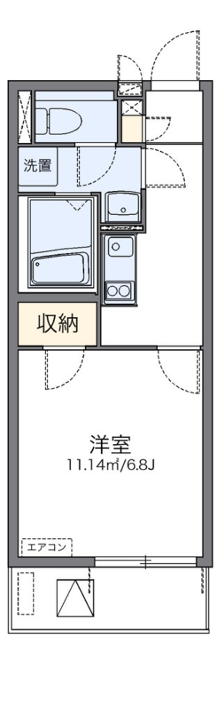 レオネクストたまき 402号室 間取り
