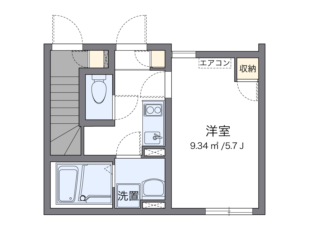 クレイノ白樺 間取り図