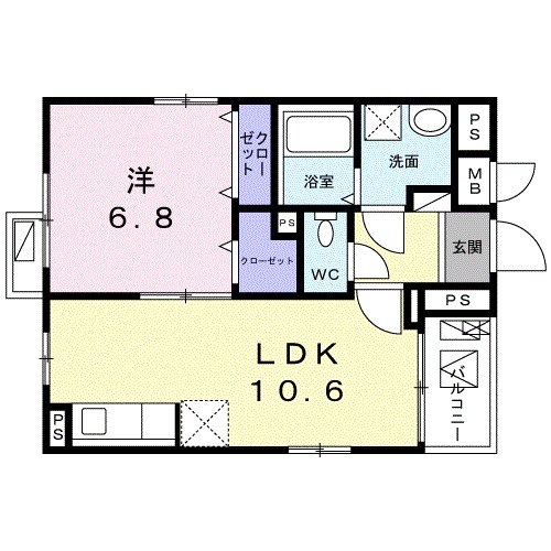リズルーム（Ｒｉｚ　Ｒｏｏｍ 間取り図