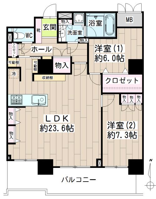 ゲートシティ大崎サウスパークタワー 間取り図