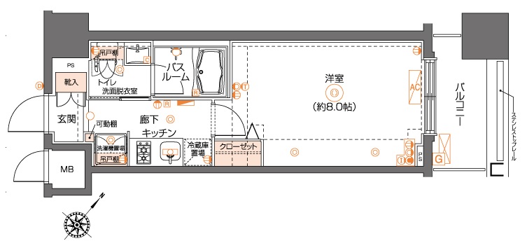 ZOOM池尻大橋 間取り図