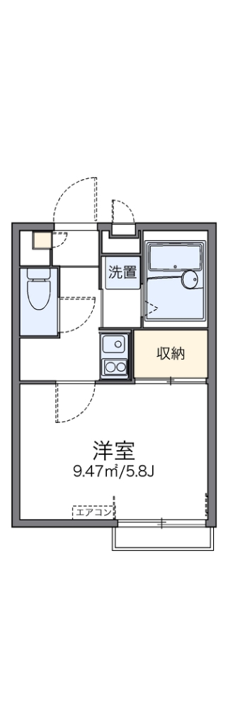 レオパレス小日向 205号室 間取り