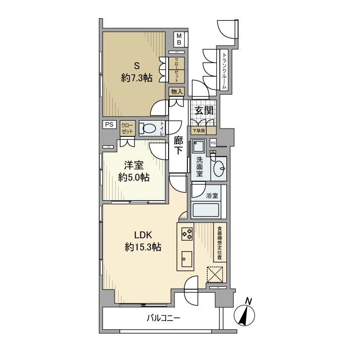 エクセレントシティ自由が丘 間取り図