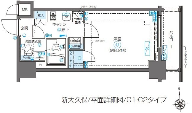 ZOOM新大久保 間取り図