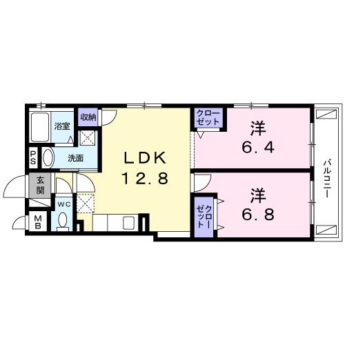 ラ・メゾン南町 間取り図