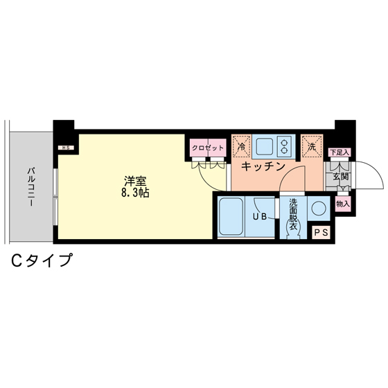 エスティメゾン代沢 間取り図
