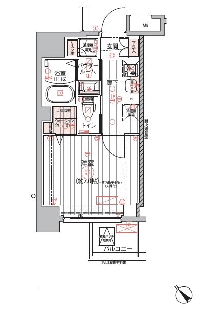 ARCOBALENO　TOGOSHIGINZA 間取り図