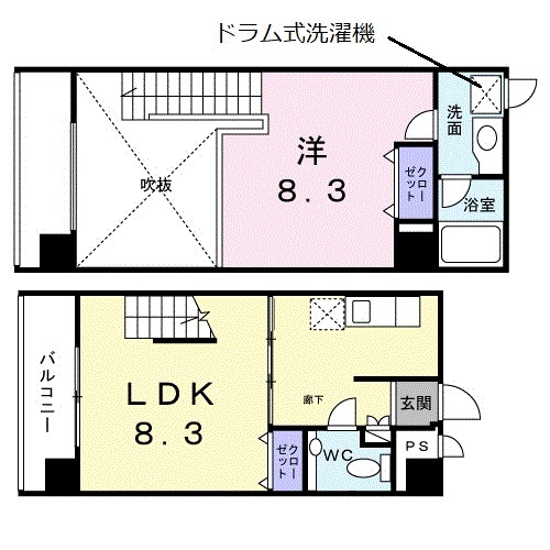 ＹＵ－ＣＯＵＲＴ中野坂上 間取り図