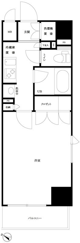 ルーブル東麻布 間取り図
