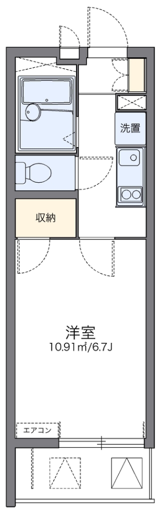 レオパレスＦｏｕｎｔ　ＡⅡ 間取り図