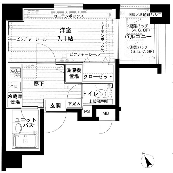 メインステージ四ツ谷 間取り図