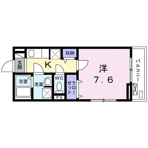 アウローラ桜丘 302号室 間取り