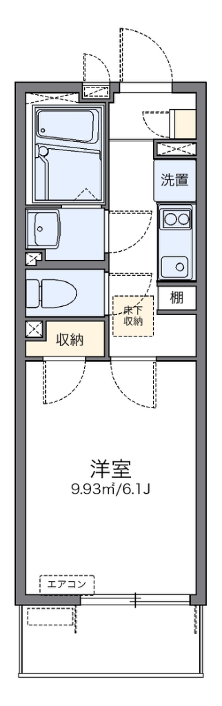 レオネクストエステート旗の台 102号室 間取り