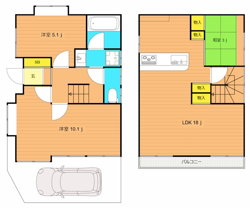 西品川貸戸建 間取り