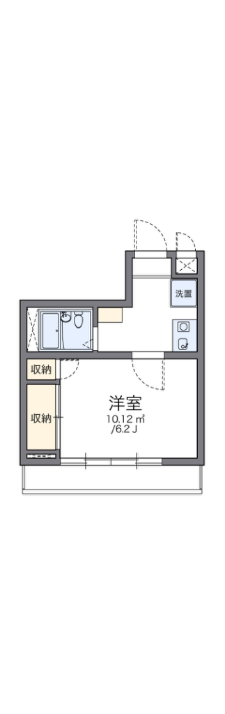 レオパレス新宿Ａ館 402号室 間取り