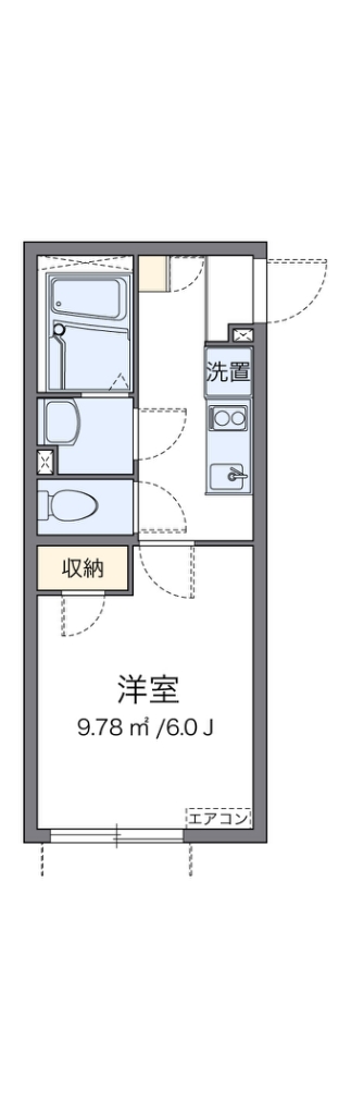 クレイノＹＵ　ＳＥＴＡＧＡＹＡ 203号室 間取り
