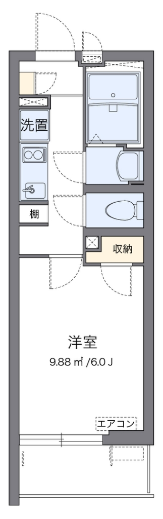 クレイノタウニー　高円寺 302号室 間取り