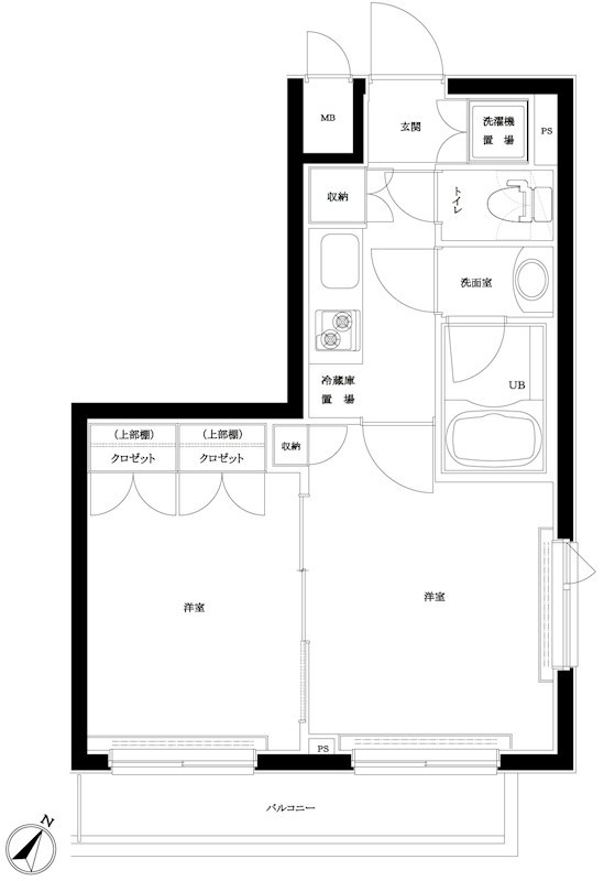 ルーブル中野富士見町伍番館 307号室 間取り