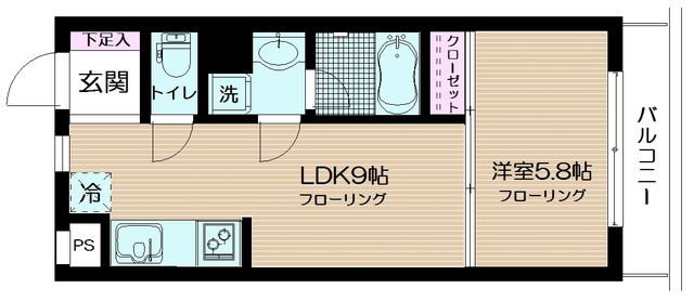 ルモンピエール新大塚 403号室 間取り
